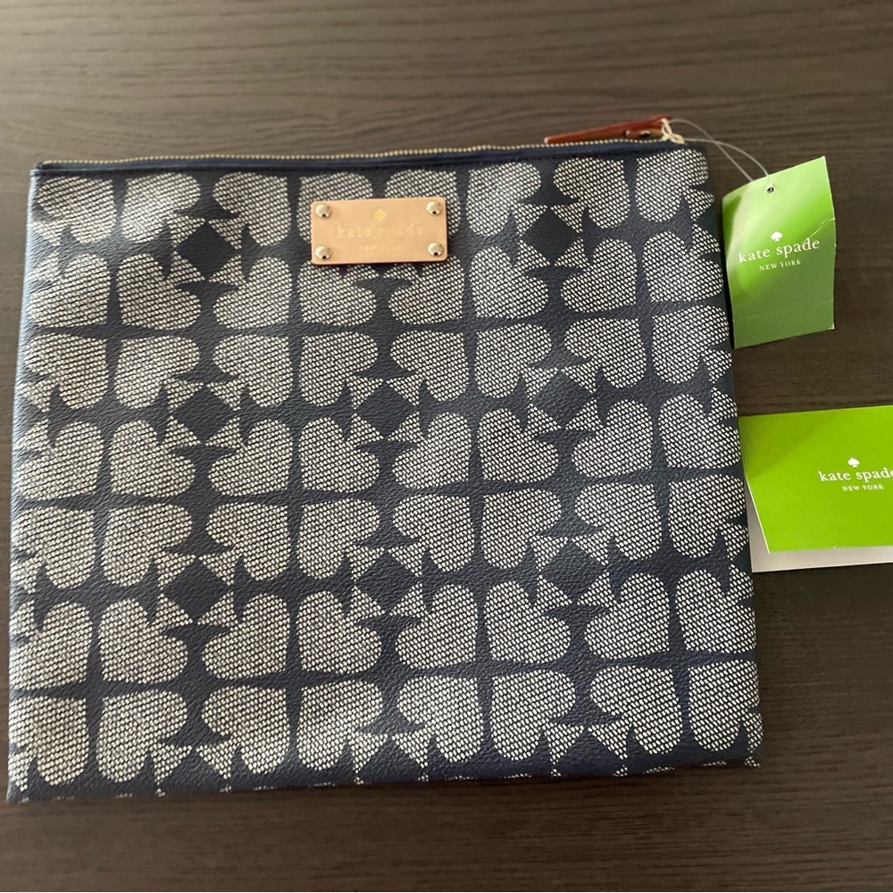 Kate Spade Canvas and Leather Pouch/Clutch